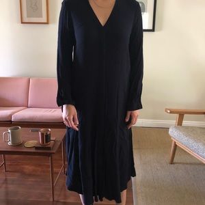 COS soft lightweight long sleeve dress